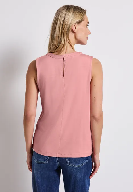 Jersey-Top mit Raffung blush peach
