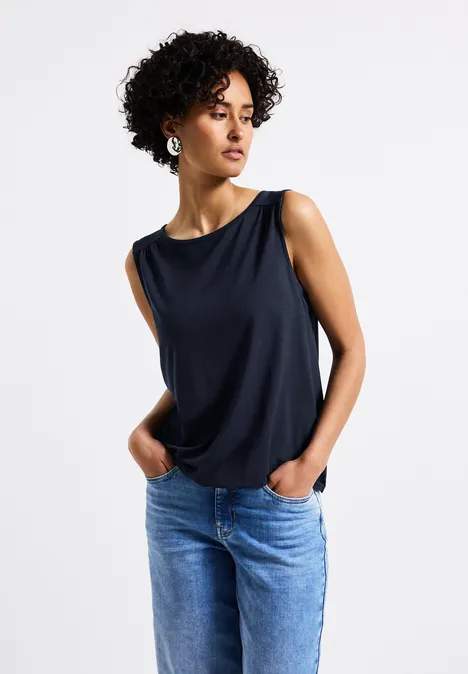 Basic Top deep blue