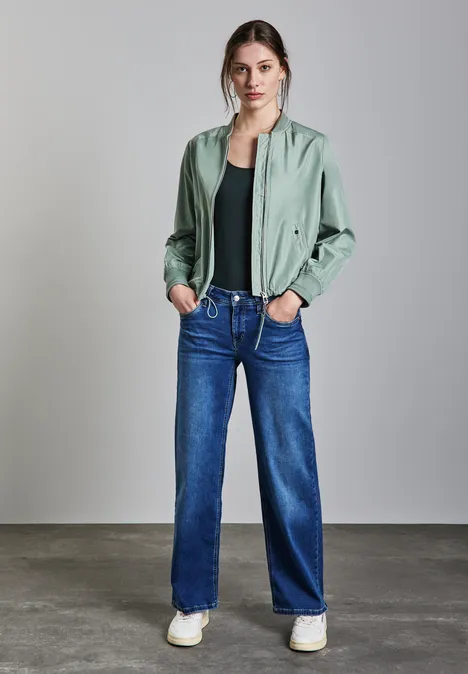 Basic Top in Unifarbe hunter green