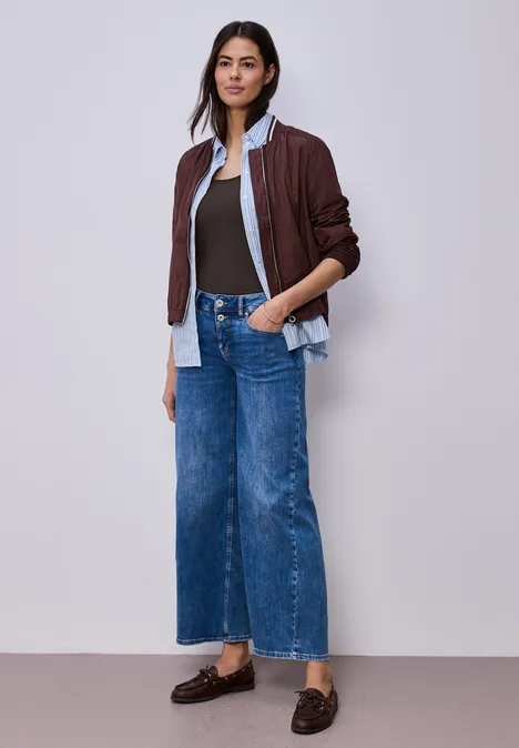 Top basique à col rond en couleur unie espresso brown Top basique à col rond en couleur unie espresso brown