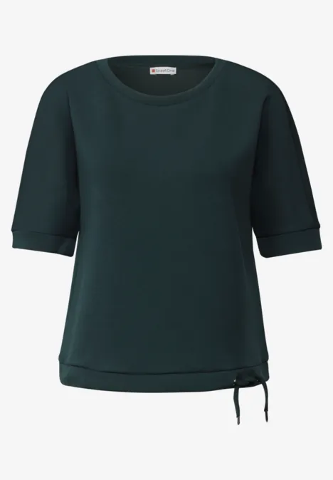 Silk-Look T-Shirt hunter green