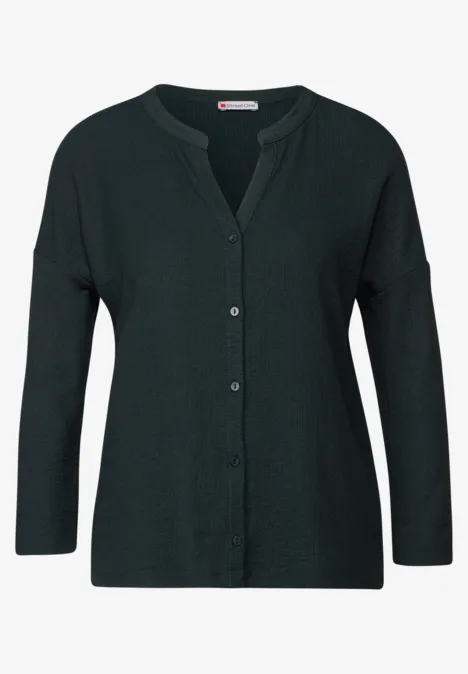 Tunika-Jacke mit Struktur hunter green