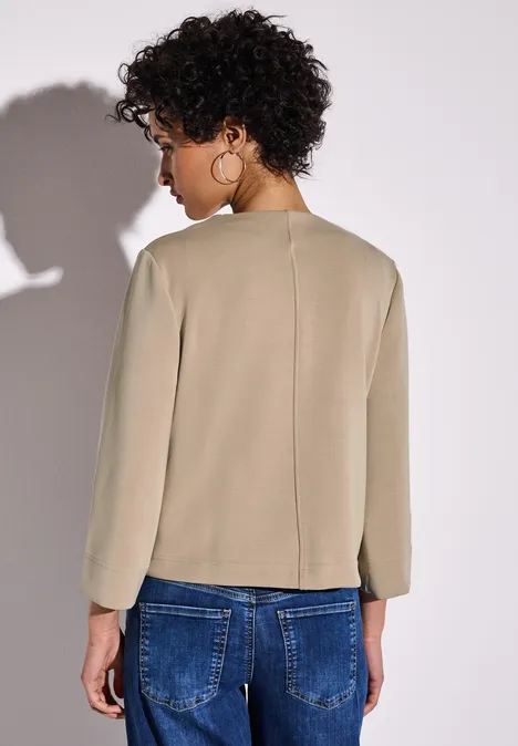 Silk-Look Jacke safari beige