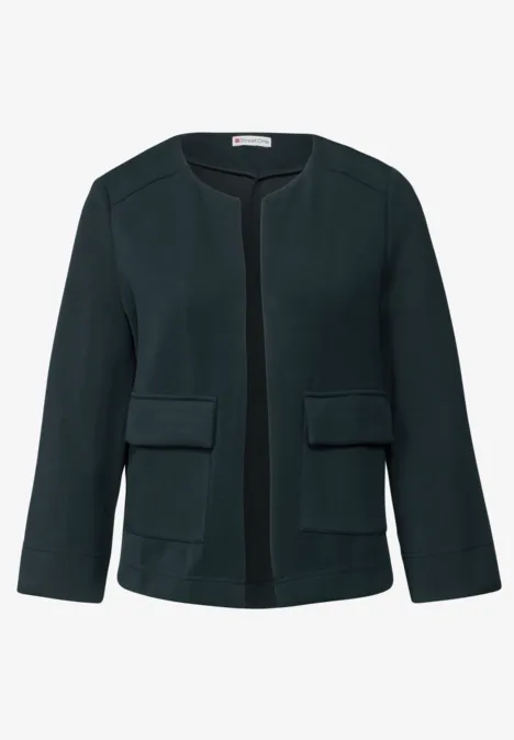 Silk-Look Jacke hunter green