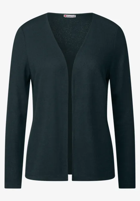 Strick-Look Jacke hunter green