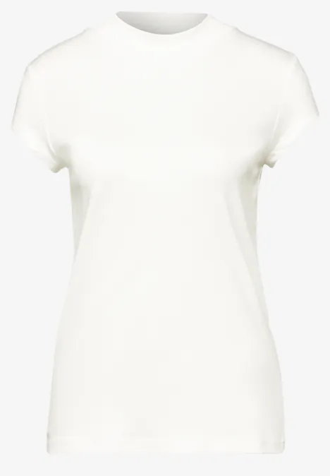 T-shirt à col tourbillon off white