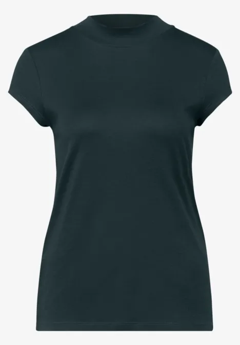 Turtleneck T-Shirt hunter green