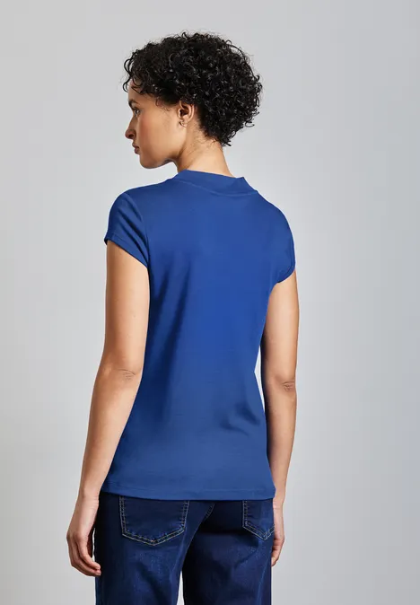 Turtleneck T-Shirt dodger blue