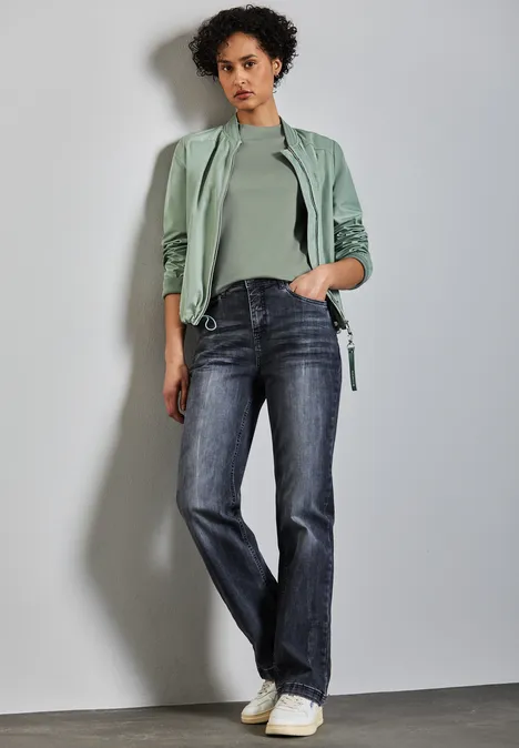 Turtleneck T-Shirt dusty milky green