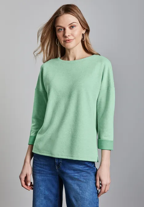 Shirt im Melange-Look tendril green mel.