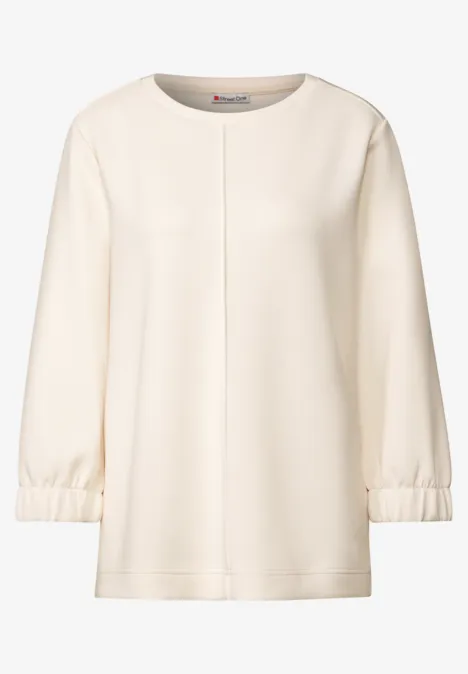 Silk-Look Shirt lucid white