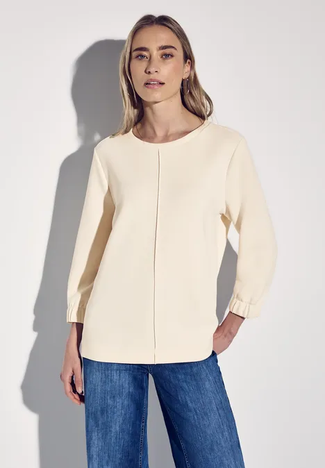 Silk-Look Shirt lucid white