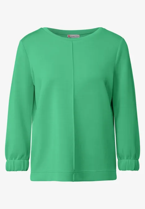 Silk-Look Shirt tendril green