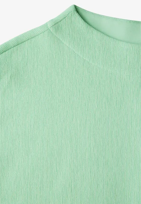 Two-Tone Strukturshirt tendril green
