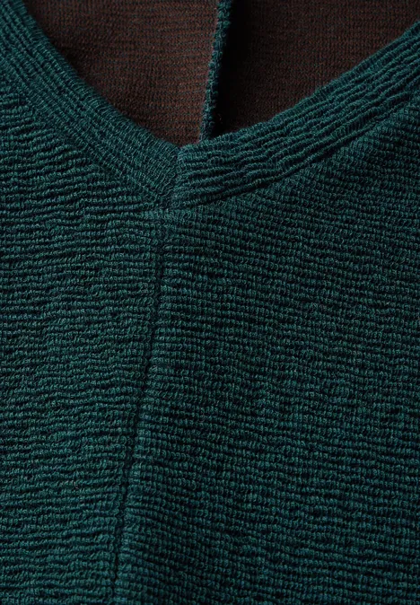 Kuscheliges Strukturshirt hunter green