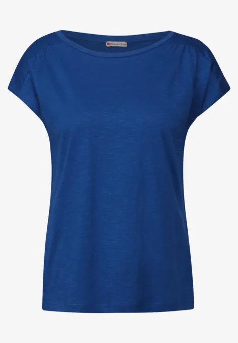 Shirt mit Raffung dodger blue