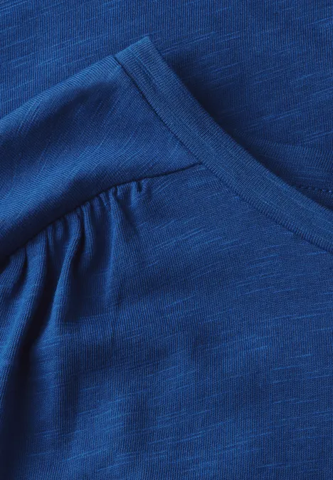 Shirt mit Raffung dodger blue