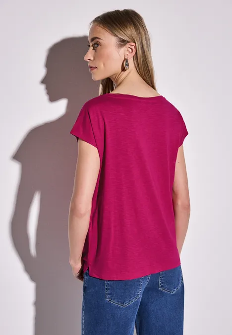 Shirt mit Raffung juicy berry