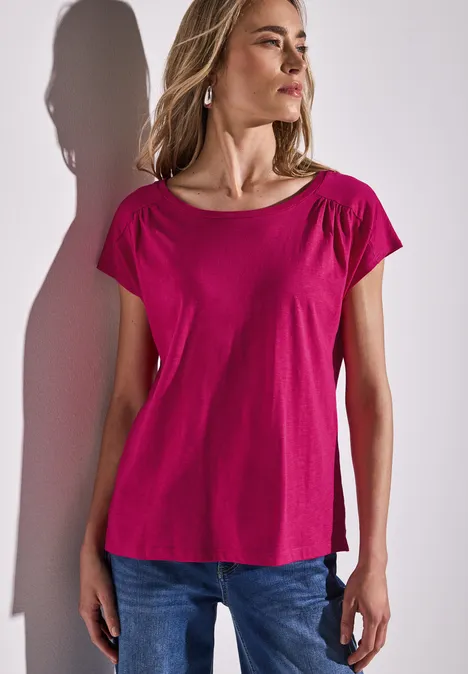 Shirt mit Raffung juicy berry