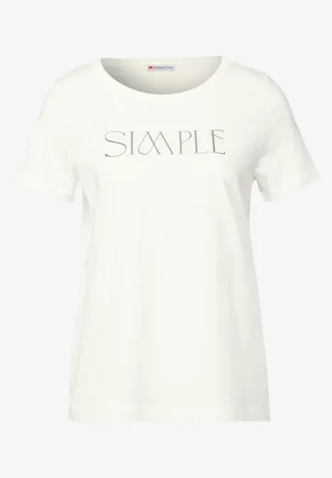 T-Shirt mit Wording off white