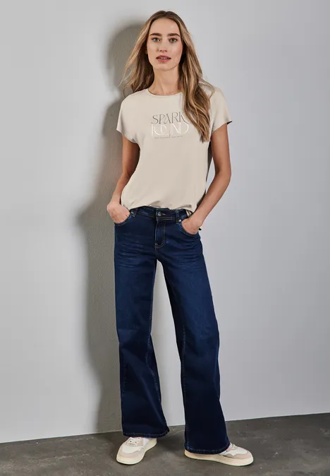 T-Shirt mit Wording clean sand