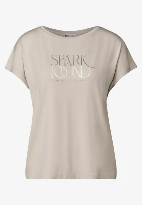 T-Shirt mit Wording clean sand