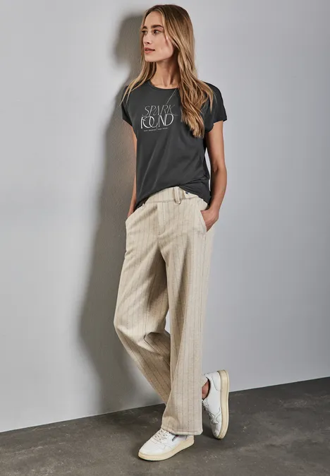 T-Shirt mit Wording obscure grey
