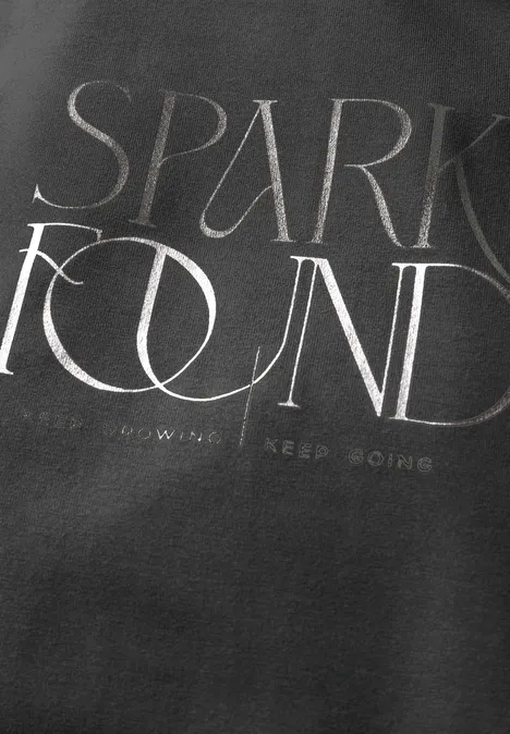 T-Shirt mit Wording obscure grey