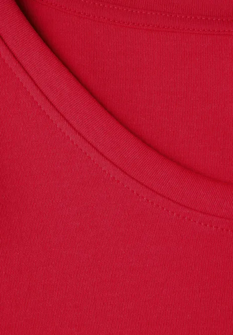 Basic Rundhalsshirt glory red