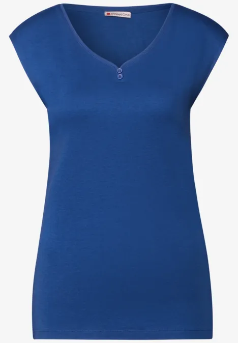 Long Shape Shirt mit Knöpfen dodger blue