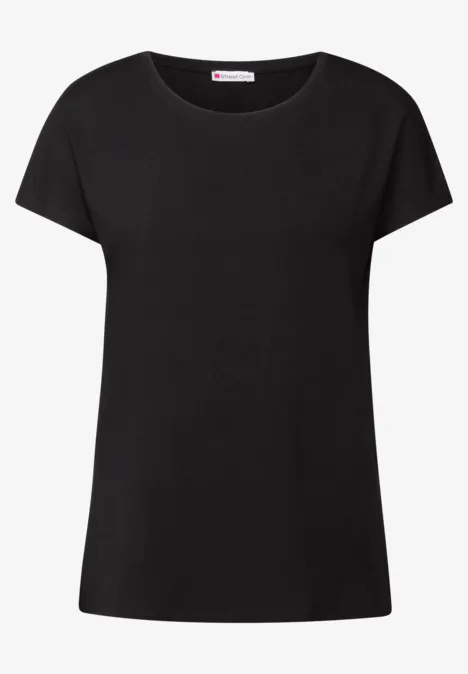 T-shirt long Black