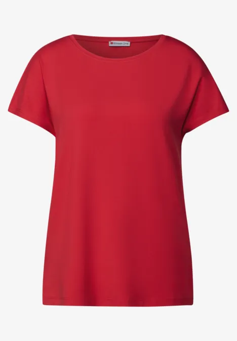 Langes Shirt glory red