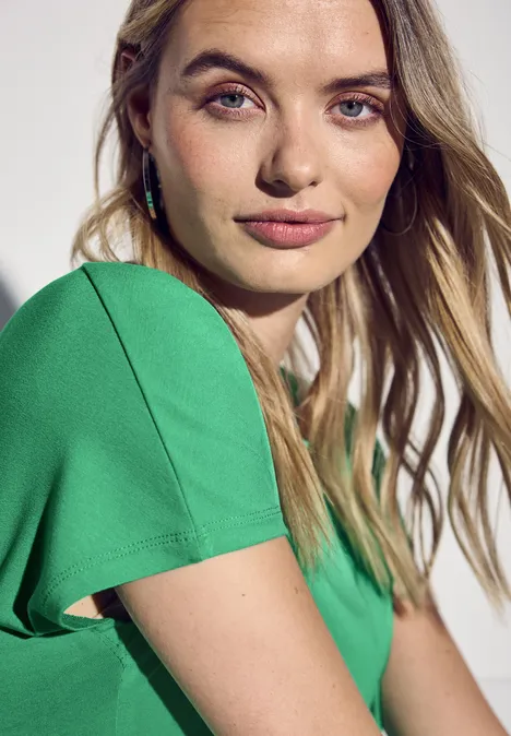 Langes Shirt tendril green