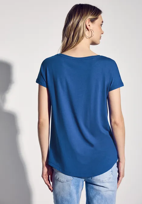 T-shirt long dodger blue