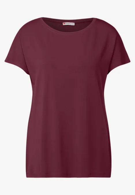 Langes Shirt dark cherry red