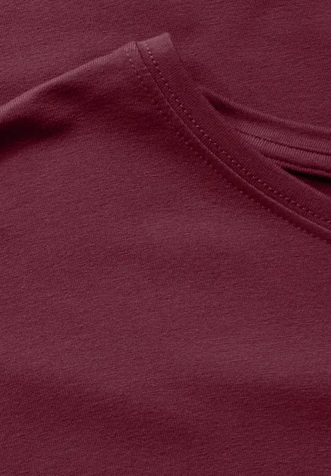 Langes Shirt dark cherry red