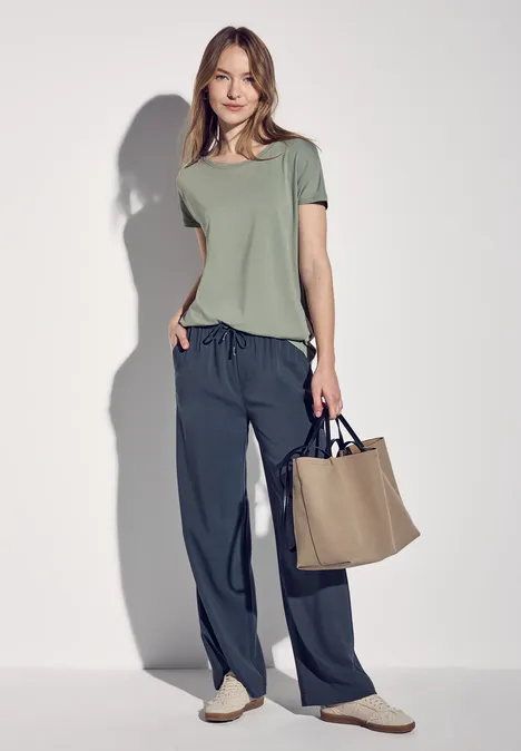 Langes Shirt dusty milky green