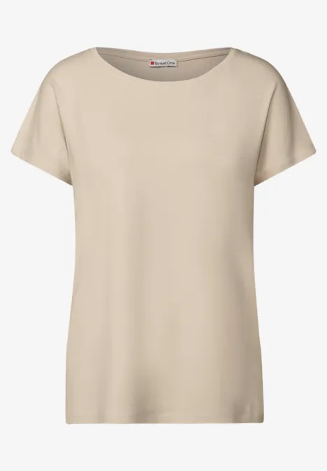 Langes Shirt cotton beige