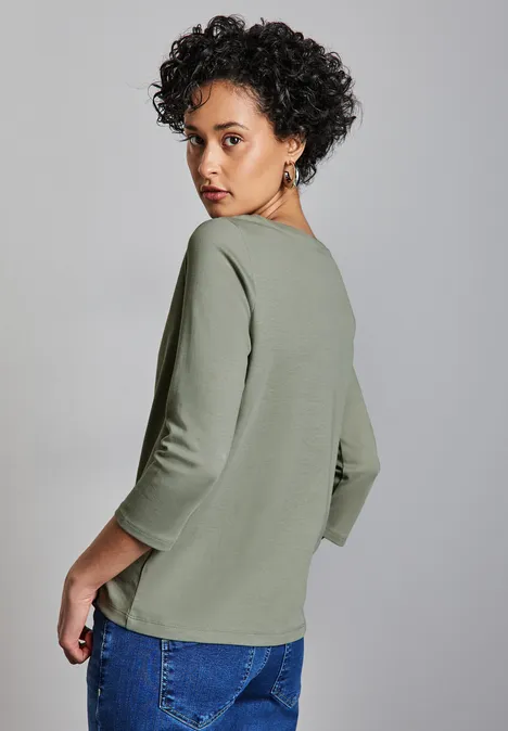 Basic Shirt dusty milky green
