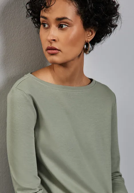 Basic Shirt dusty milky green