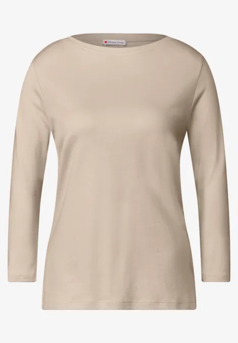 Basic Shirt cotton beige