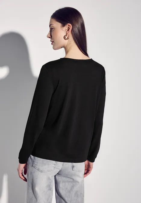 Offene Jacke Black