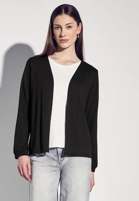 Offene Jacke Black