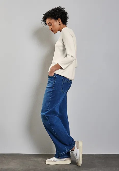 Strukturshirt lucid white