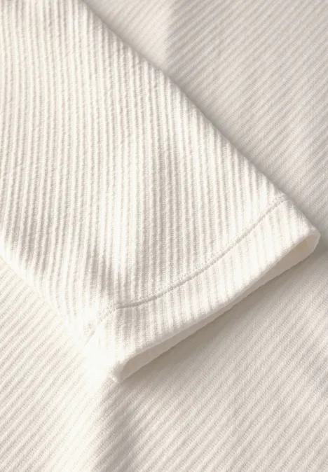 Strukturshirt lucid white