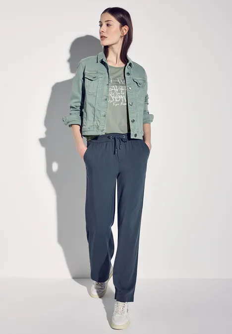 T-Shirt mit Print dusty milky green