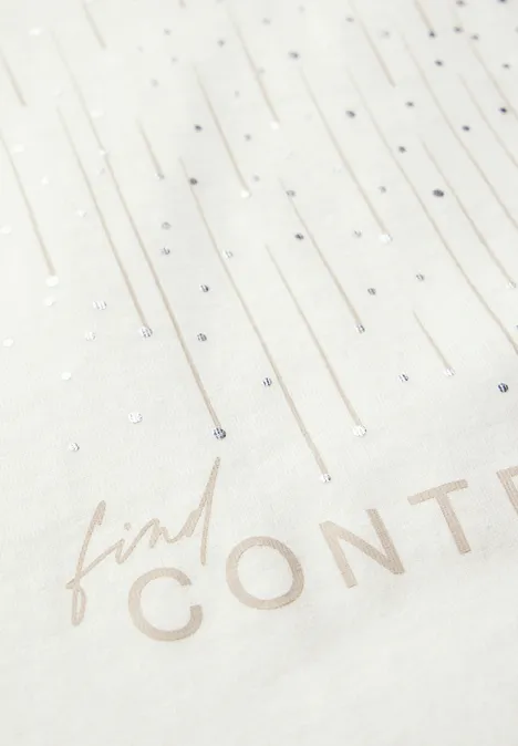 T-Shirt mit Print off white