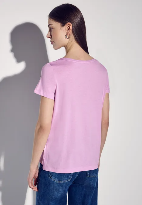 T-Shirt mit Wording cherry blossom rose