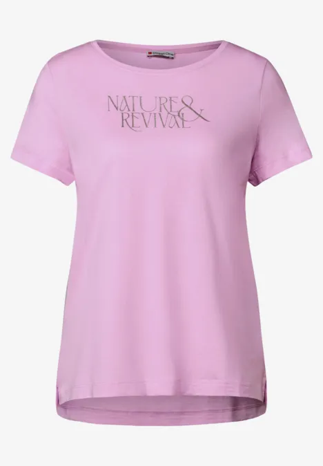 T-Shirt mit Wording cherry blossom rose