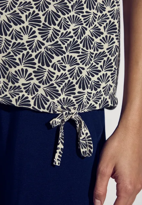 Bedrucktes Shirt deep blue